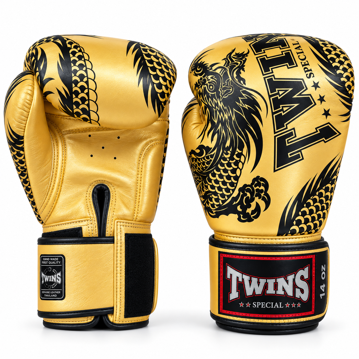 Guantes de Boxeo Twins Special Dragon 49 FBGVL4-49 - 100% Cuero