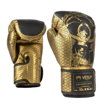 Guantes de Boxeo Venum x Assassin’s Creed Shadows - Negro/Dorado  - 100% Poliuretano Premium