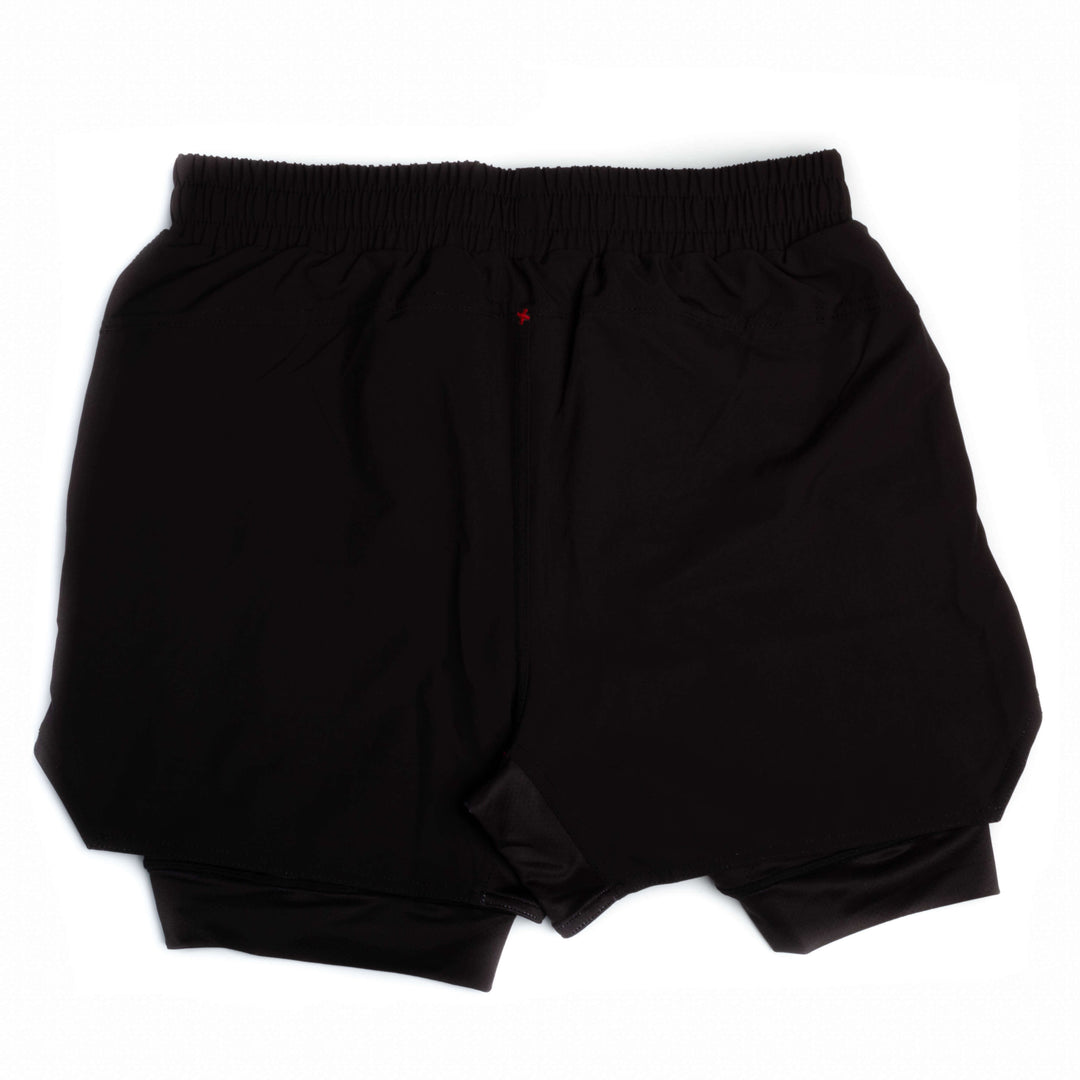 Short Pride Hybrid 2 en 1 Negro para Muay Thai, Kickboxing, MMA.