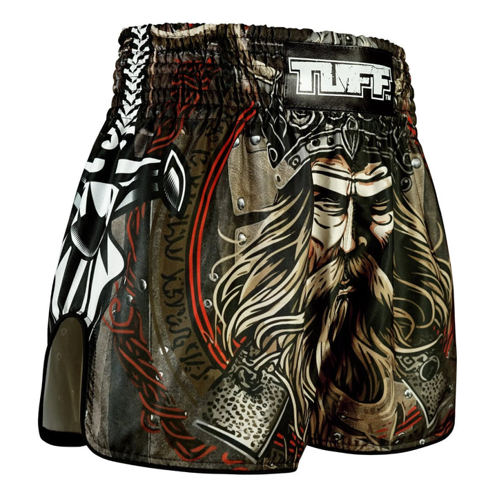 Shorts de Muay Thai Tuff High Cut Retro "Berserker's Fury"