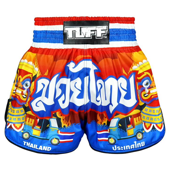 Shorts de Muay Thai Tuff High Cut Retro "The Siam in Motion"