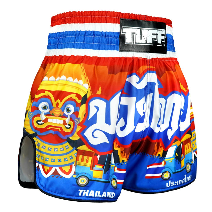 Shorts de Muay Thai Tuff High Cut Retro "The Siam in Motion"