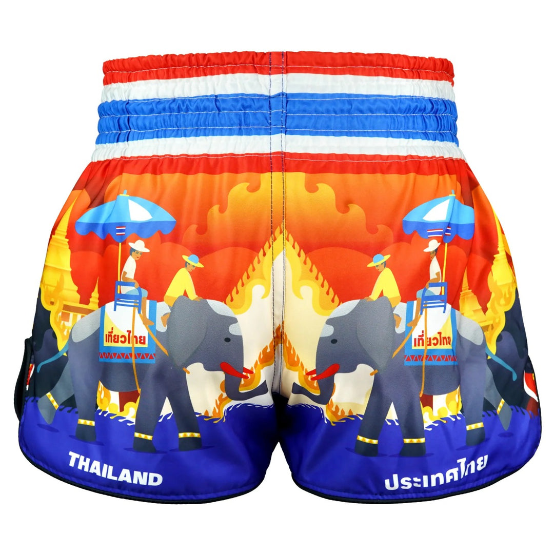 Shorts de Muay Thai Tuff High Cut Retro "The Siam in Motion"