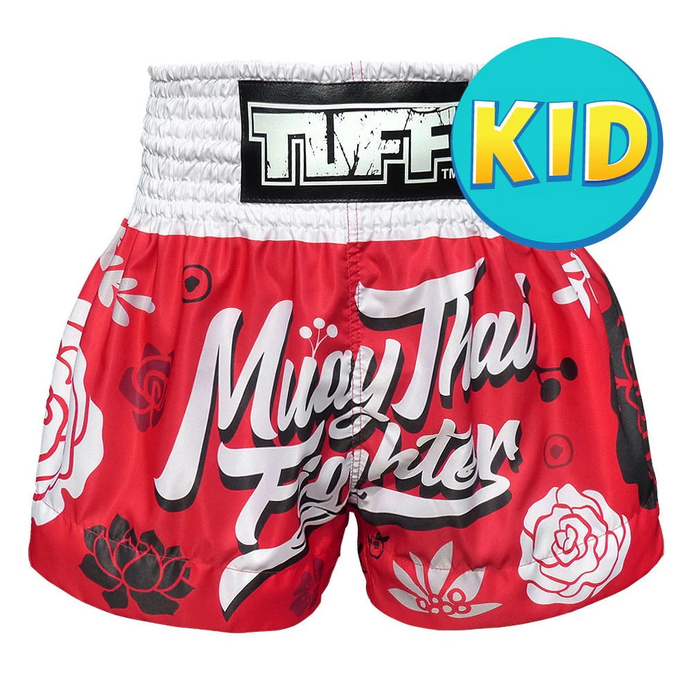 Shorts de Muay Thai Tuff Niños Fighter Flower