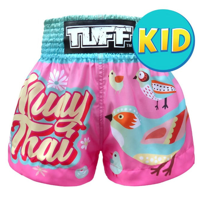 Shorts de Muay Thai Tuff Niños "Birds Pattern"