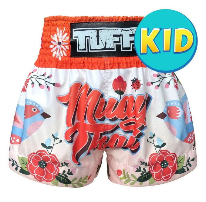 Shorts de Muay Thai Tuff Niños "Birds Pattern"
