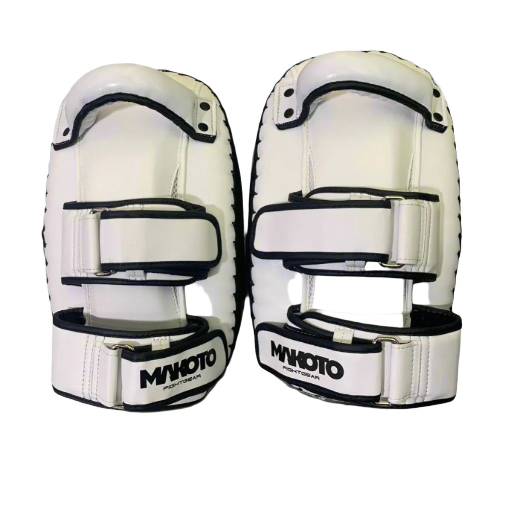 Kicking Pads para Muay Thai Makoto Blanco - 100% Poliuretano