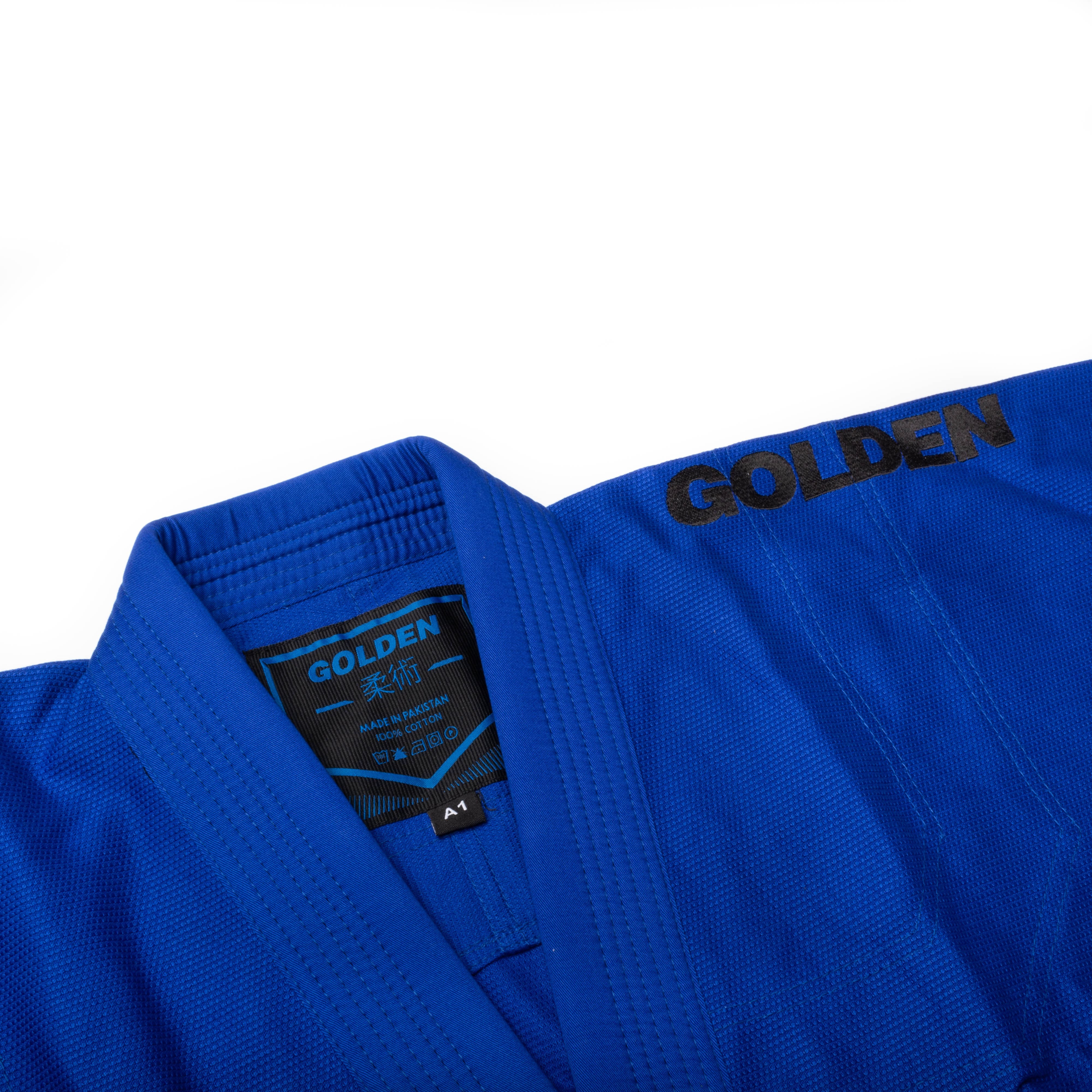 Kimono de Jiujitsu Golden Light Azul - 100% Algodón