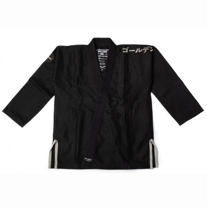 Kimono de Jiujitsu Golden Chess Negro - 100% Algodón