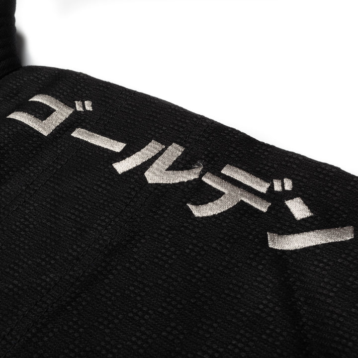 Kimono de Jiujitsu Golden Chess Negro - 100% Algodón