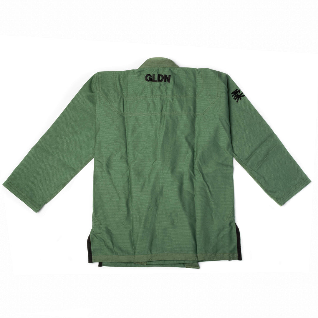 Kimono de Jiujitsu Golden Light Army Verde - 100% Algodón