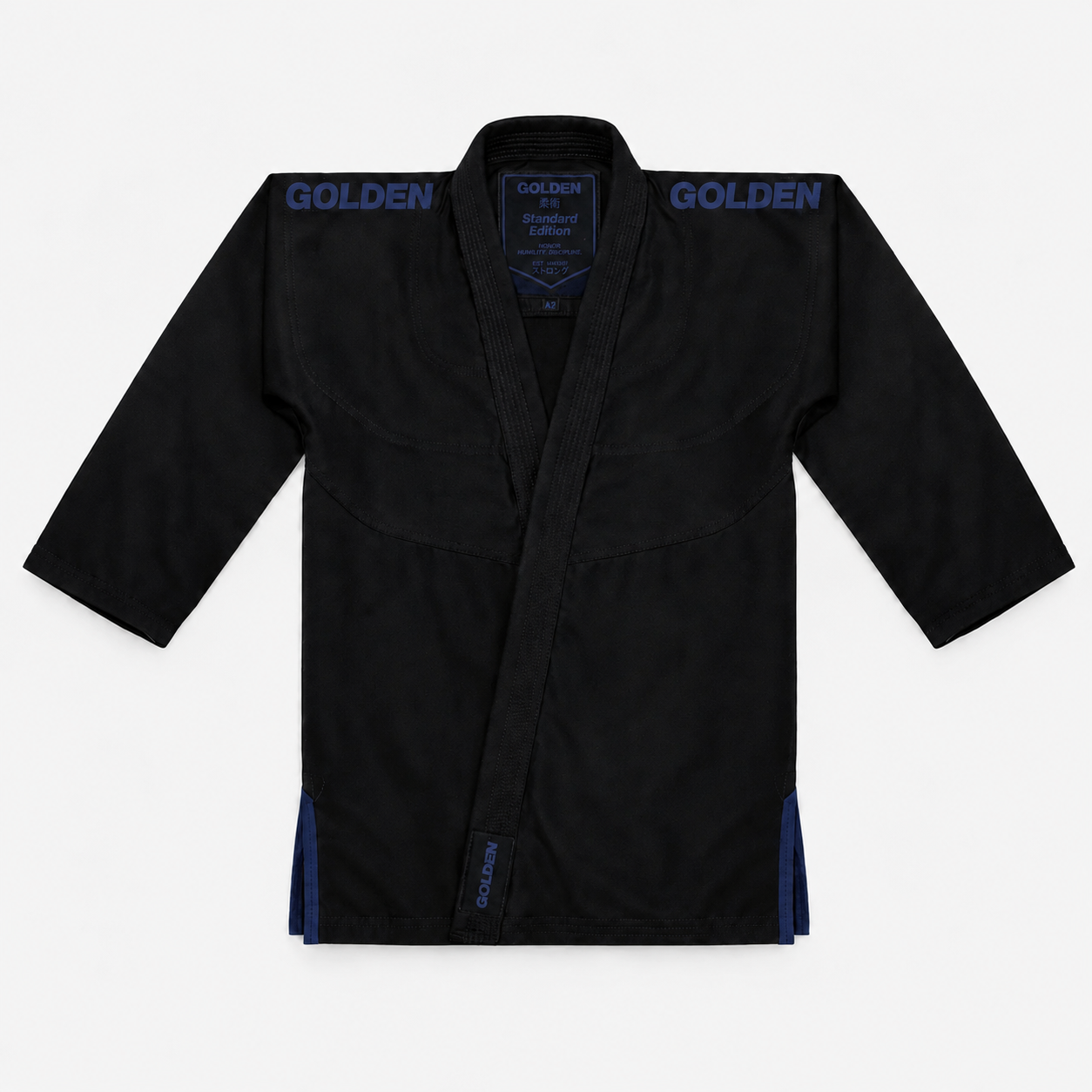 Kimono de Jiujitsu Golden Ultralight Negro - 100% Algodón