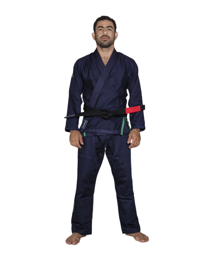 Kimono de Jiujitsu Golden Kids Light Azul/Verde- 100% Algodón