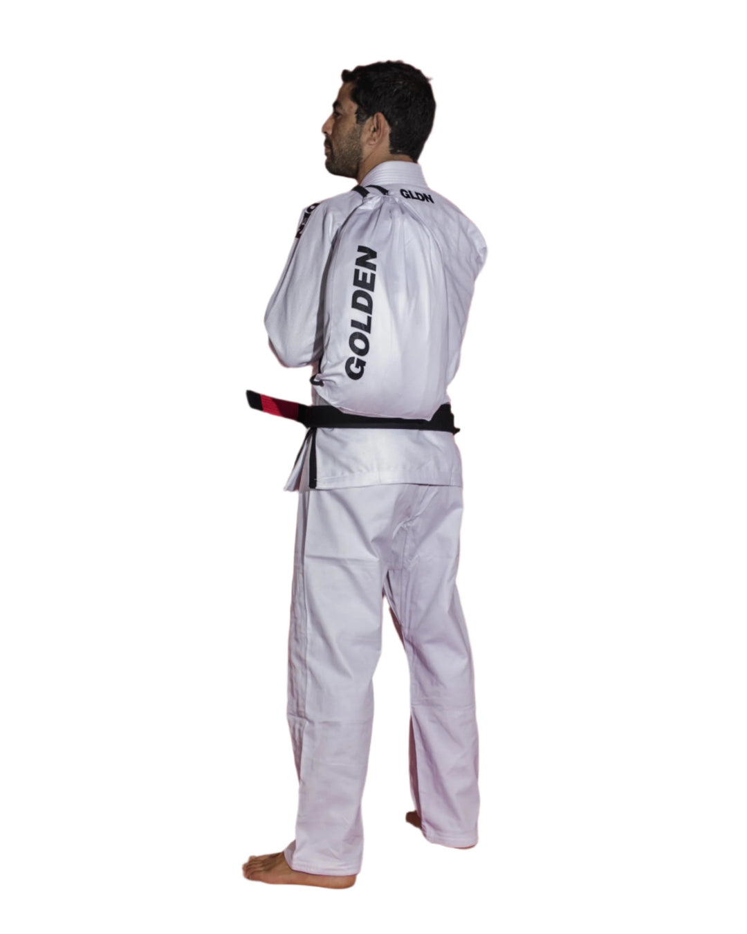 Kimono de Jiujitsu Golden Kids Light Blanco/Negro- 100% Algodón