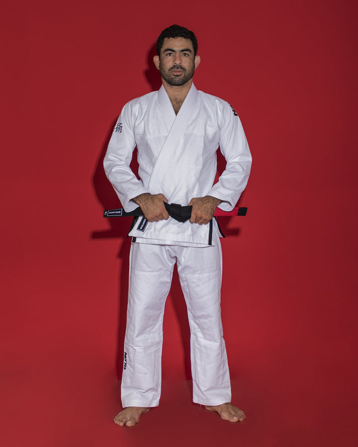 Kimono de Jiujitsu Golden Kids Light Blanco/Negro - 100% Algodón