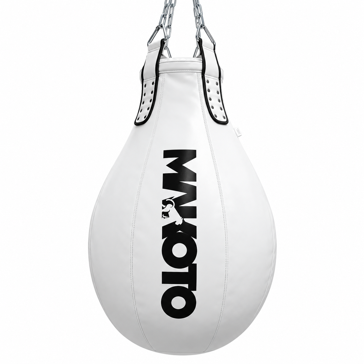Saco Makoto Pera Pro Blanco  Muay Thai - Boxeo  -  100% Poliuretano Premium- Con Relleno