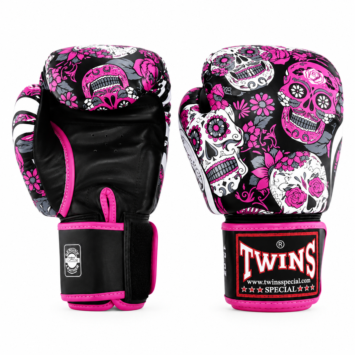 Guantes de Boxeo Twins Special Skull FBGVL4-53 - 100% Cuero