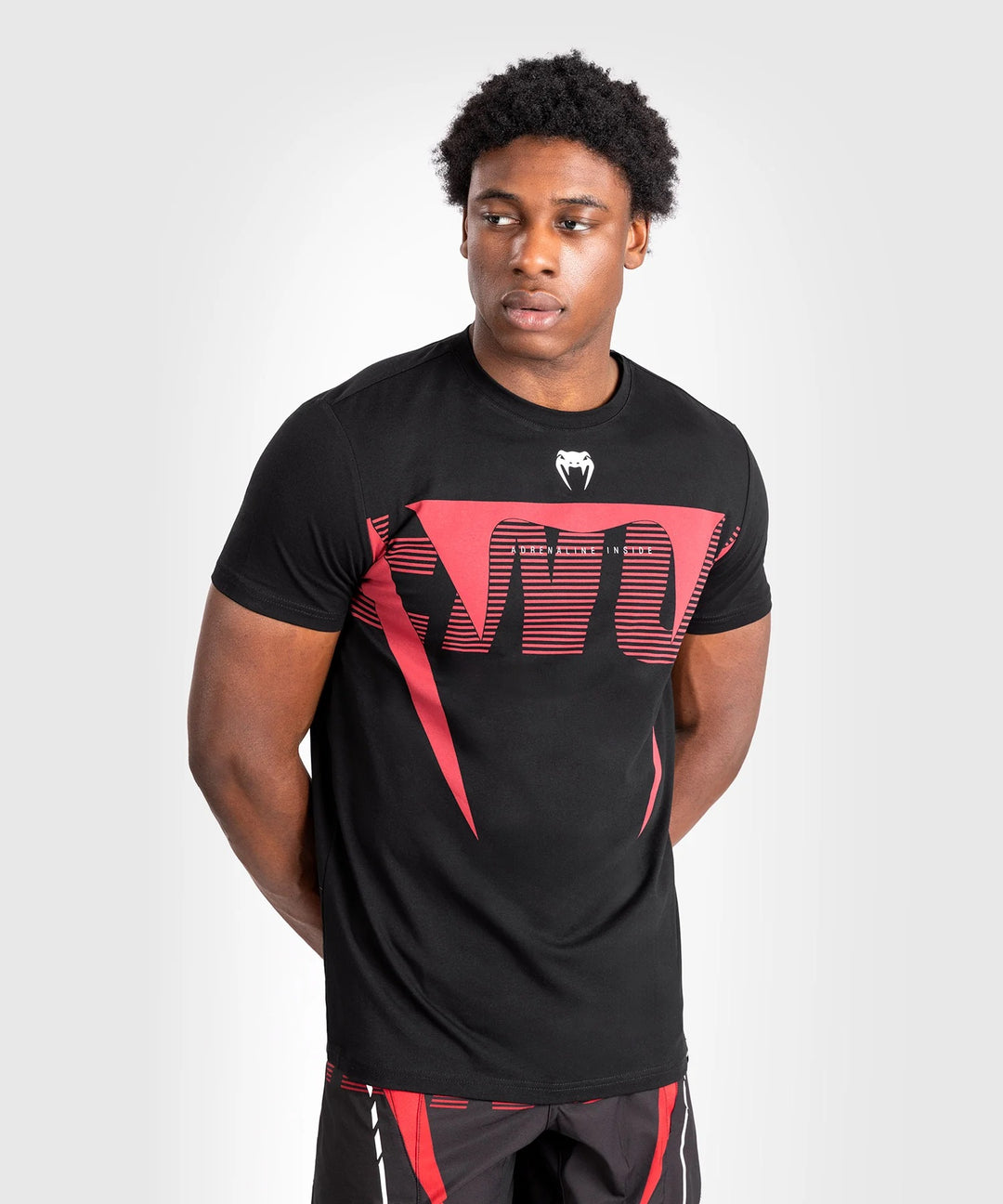 Polo Venum Adrenaline Negro/Rojo - 100% Algodón