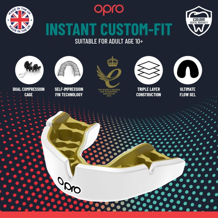 Protector Bucal OPRO Instant Custom Transparente Adulto