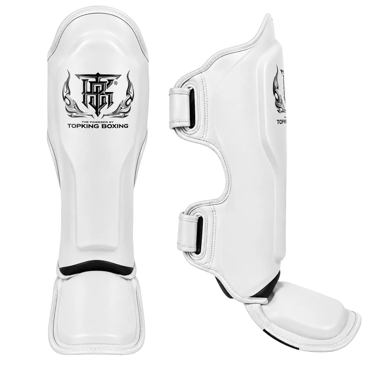 Canilleras de Muay Thai Top King Pro  - 100% Cuero Genuino