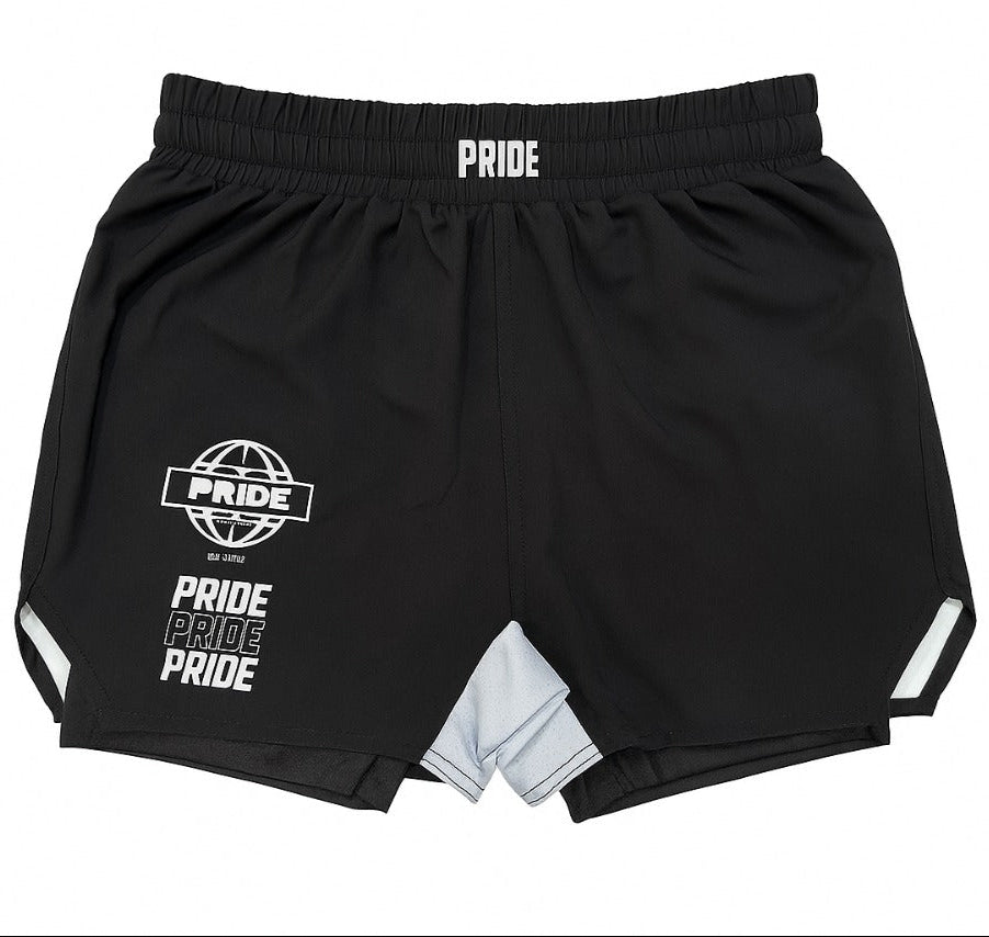 Short Pride World 2 en 1 para Muay Thai, Kickboxing, MMA.
