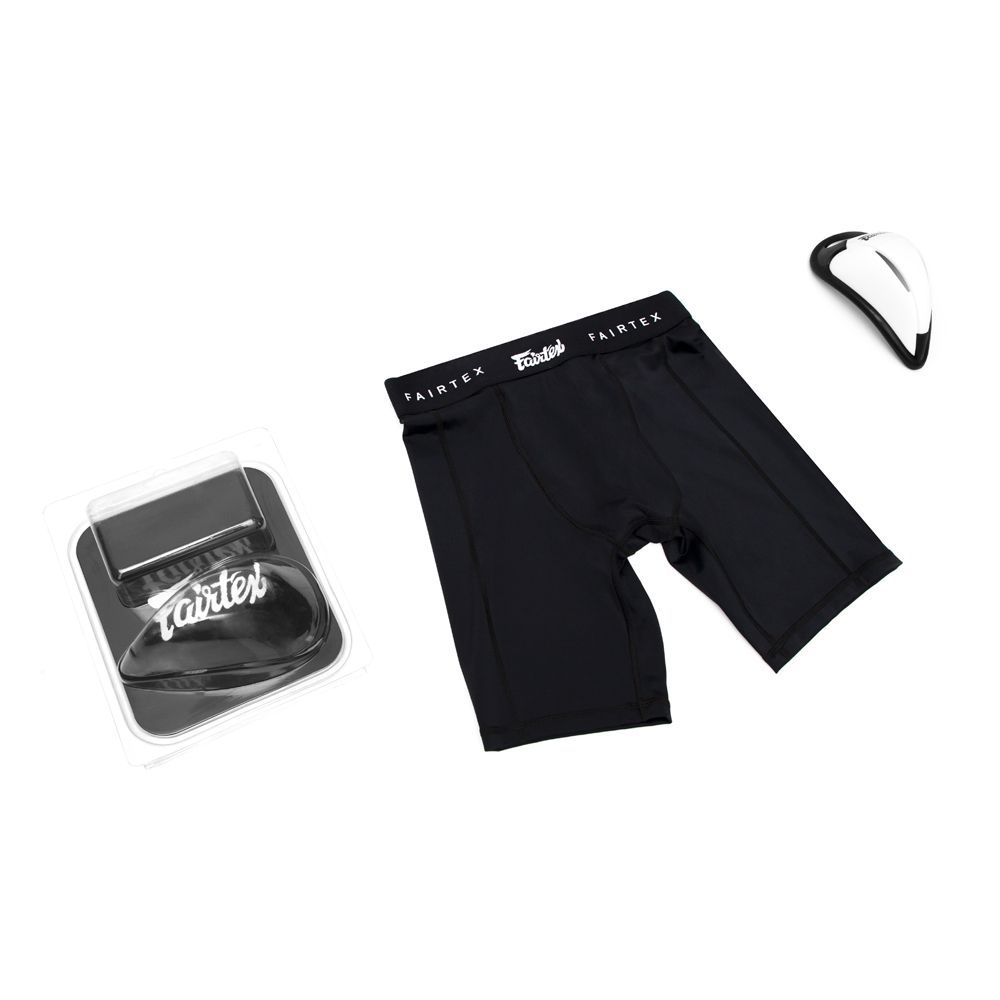 Short de Compresion con Protector Genital Fairtex GC3  - Negro