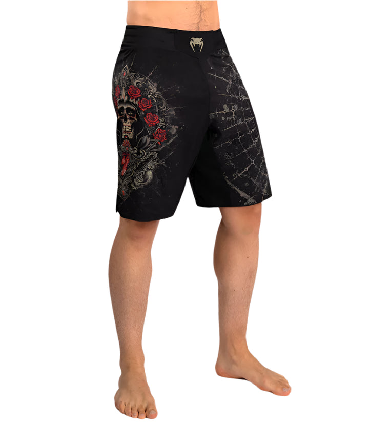 Short de MMA Venum Santa Muerte 5.0 - Negro/Dorado