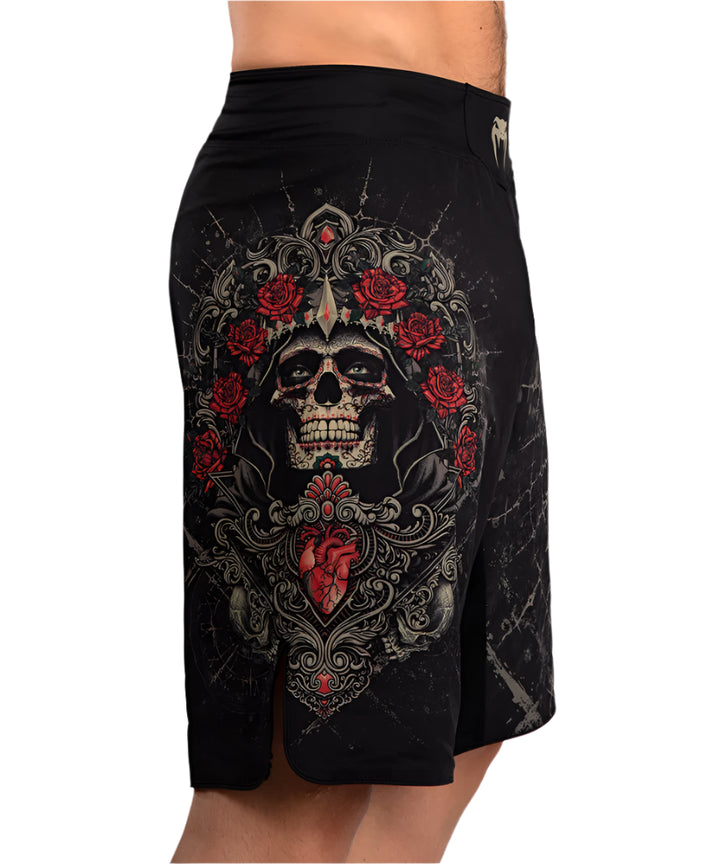 Short de MMA Venum Santa Muerte 5.0 - Negro/Dorado