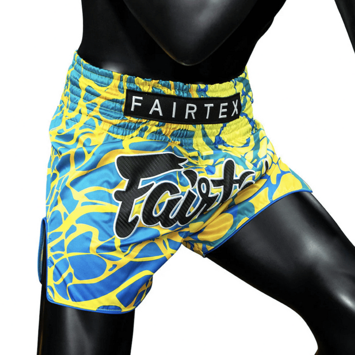 Shorts de Muay Thai Fairtex BS1927 Magma Verde - 100% Poliester