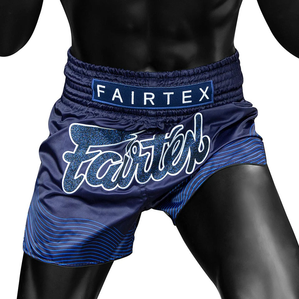 Shorts de Muay Thai Fairtex BS1930 Ocean Blue - 100% Poliester