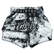 Shorts de Muay Thai Fairtex BS1948 Grunge White - 100% Poliester