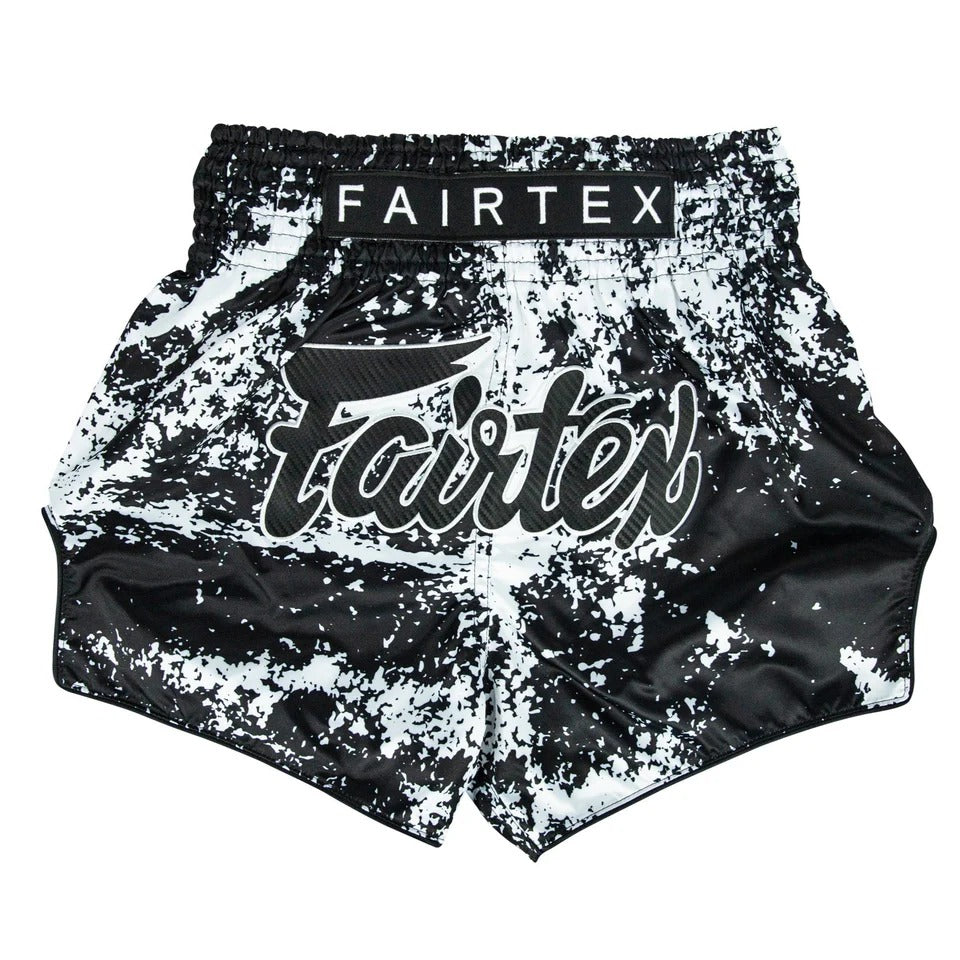 Shorts de Muay Thai Fairtex BS1949 Grunge Black - 100% Poliester