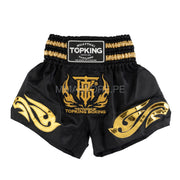 Shorts de Muay Thai Top King TKTBS-095 Negro/Dorado