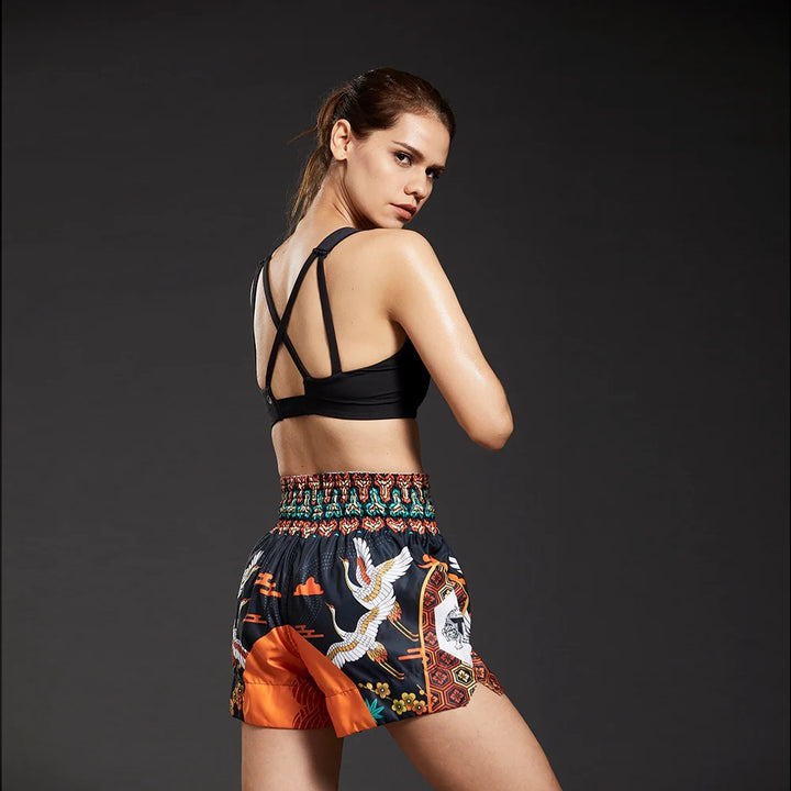 Shorts de Muay Thai Tuff "Autumn Sunray" Naranja