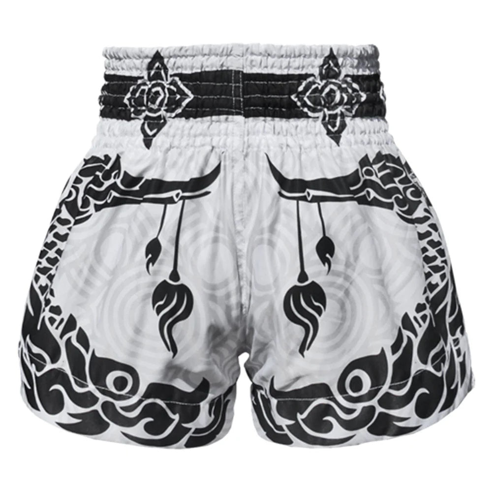 Shorts de Muay Thai Tuff The Great Hongsa Blanco