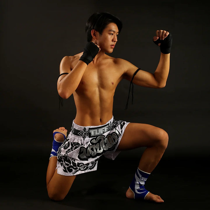 Shorts de Muay Thai Tuff The Great Hongsa Blanco