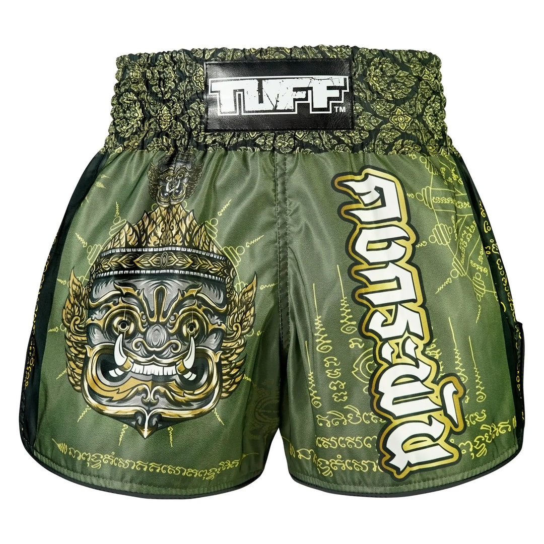 Shorts de Muay Thai Tuff High Cut Retro "The Inmortal Yaksa"