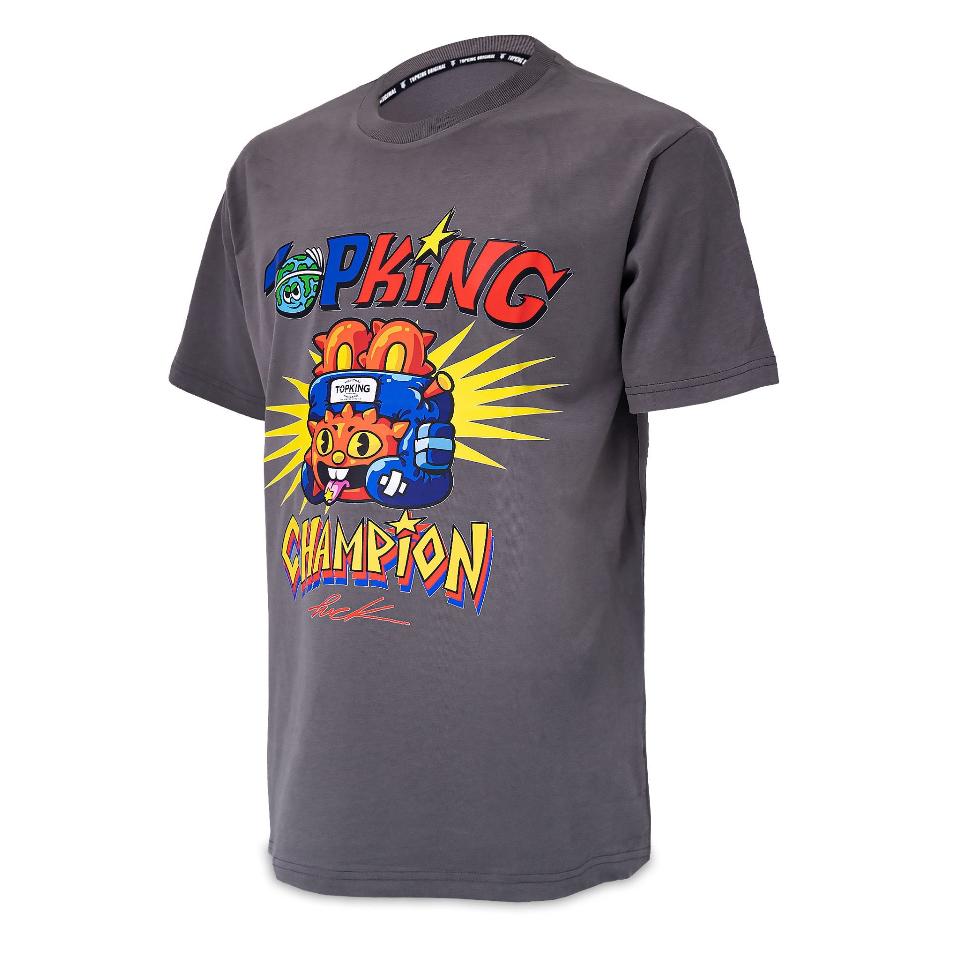Polo Top King X Puck TKXPTSH-01 Gris - 100% Algodón