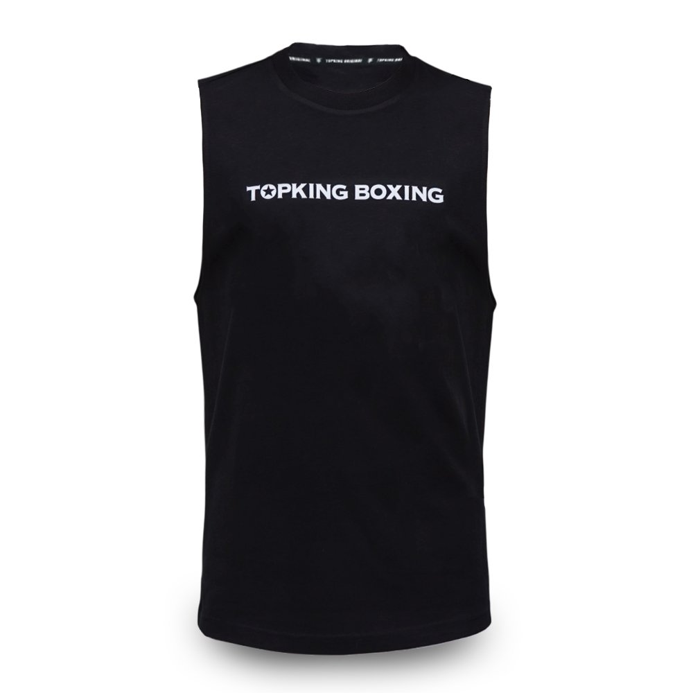 Polo Sin Manga Top King Thai Flag TKSLS-029 Negro - 100% Algodón