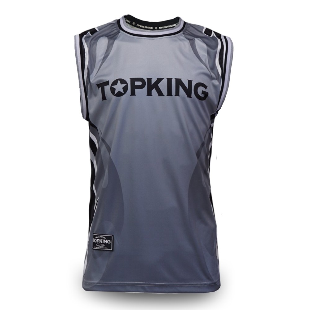 Polo Sin Manga Top King Thai Flag TKSLS-033 Gris - 100% Algodón