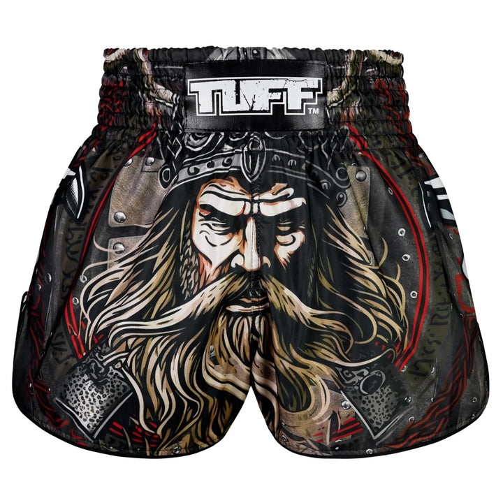 Shorts de Muay Thai Tuff High Cut Retro "Berserker's Fury"