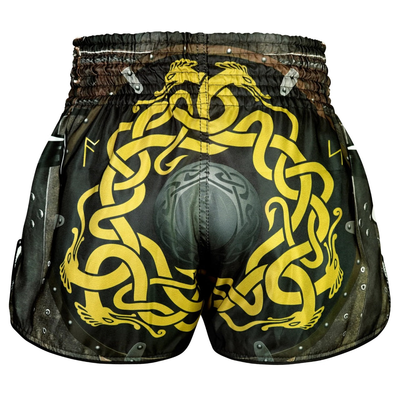 Shorts de Muay Thai Tuff High Cut Retro "Berserker's Fury"