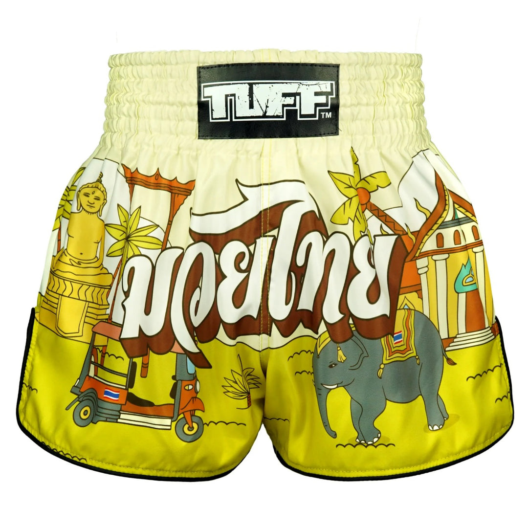 Shorts de Muay Thai Tuff High Cut Retro "The Sunshine Journey"