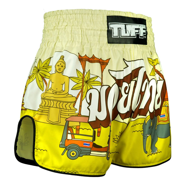 Shorts de Muay Thai Tuff High Cut Retro "The Sunshine Journey"