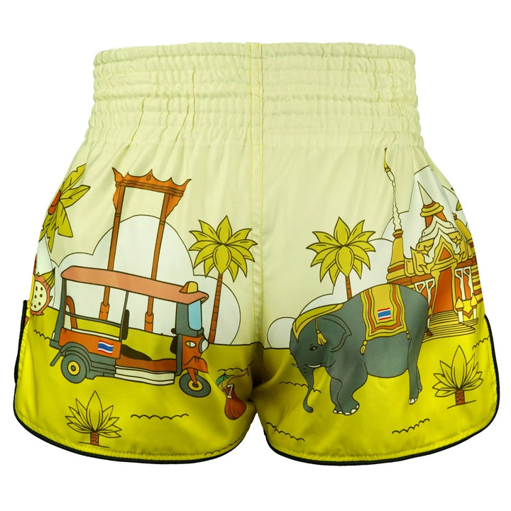 Shorts de Muay Thai Tuff High Cut Retro "The Sunshine Journey"