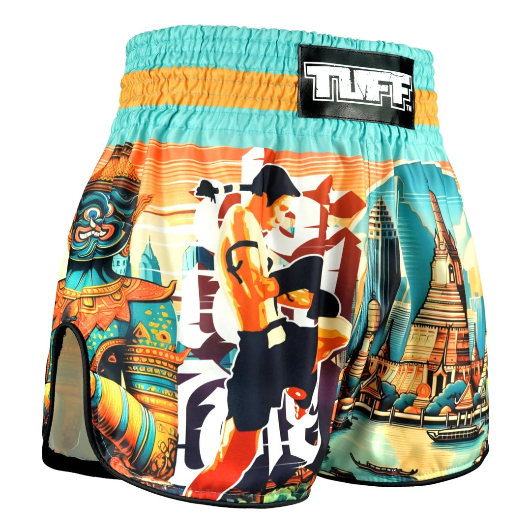 Shorts de Muay Thai Tuff High Cut Retro "The Legacy of Thailand"