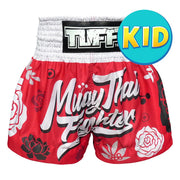 Shorts de Muay Thai Tuff Niños Fighter Flower