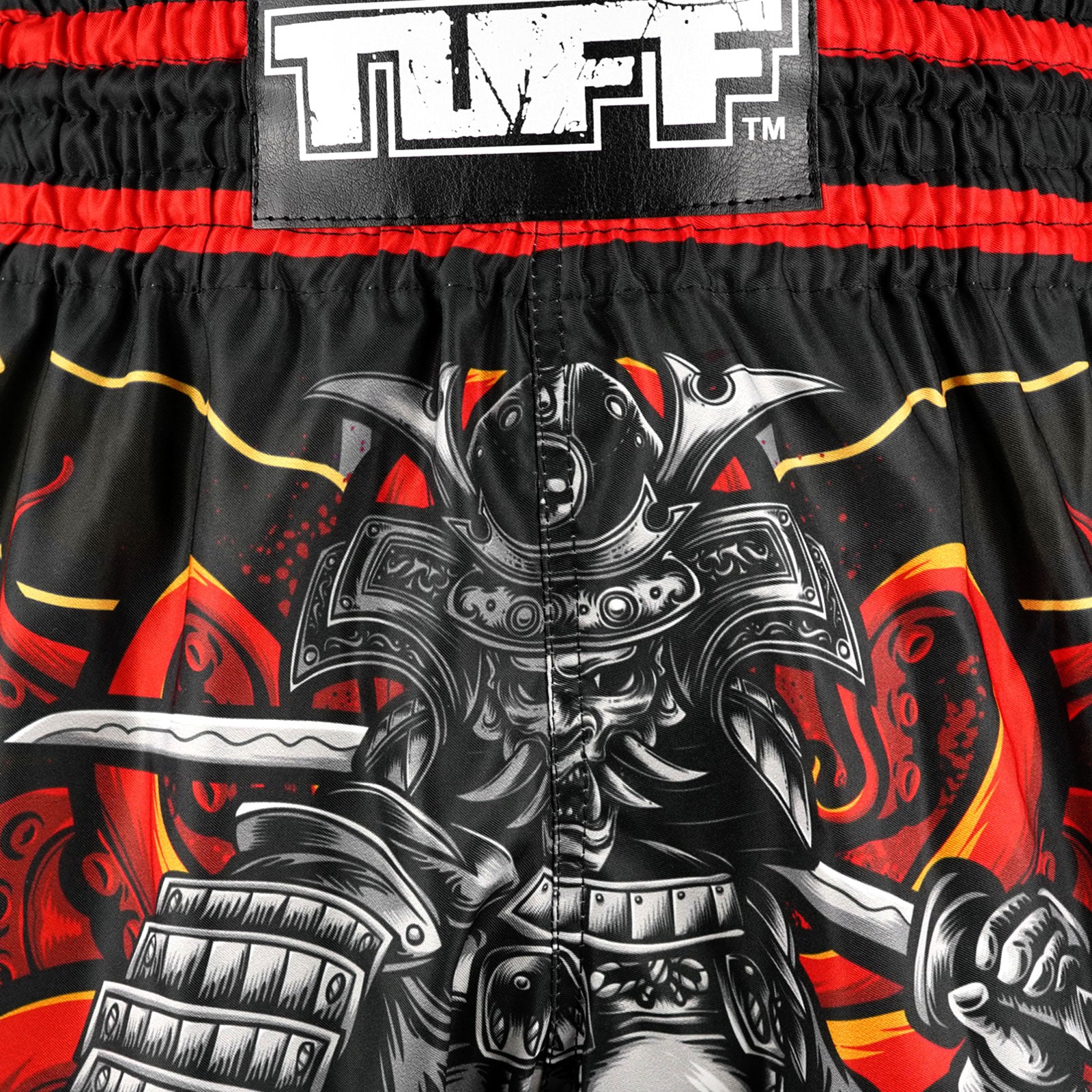 Shorts de Muay Thai Tuff High Cut Retro "The Undefeated Steel Spirit" Marron