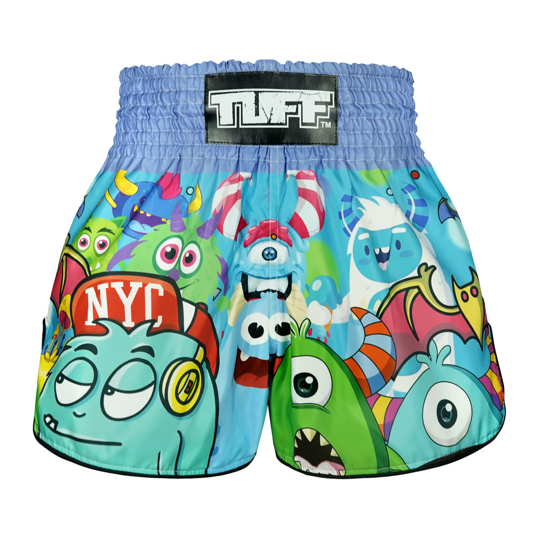 Shorts de Muay Thai Tuff High Cut Retro Party Monster