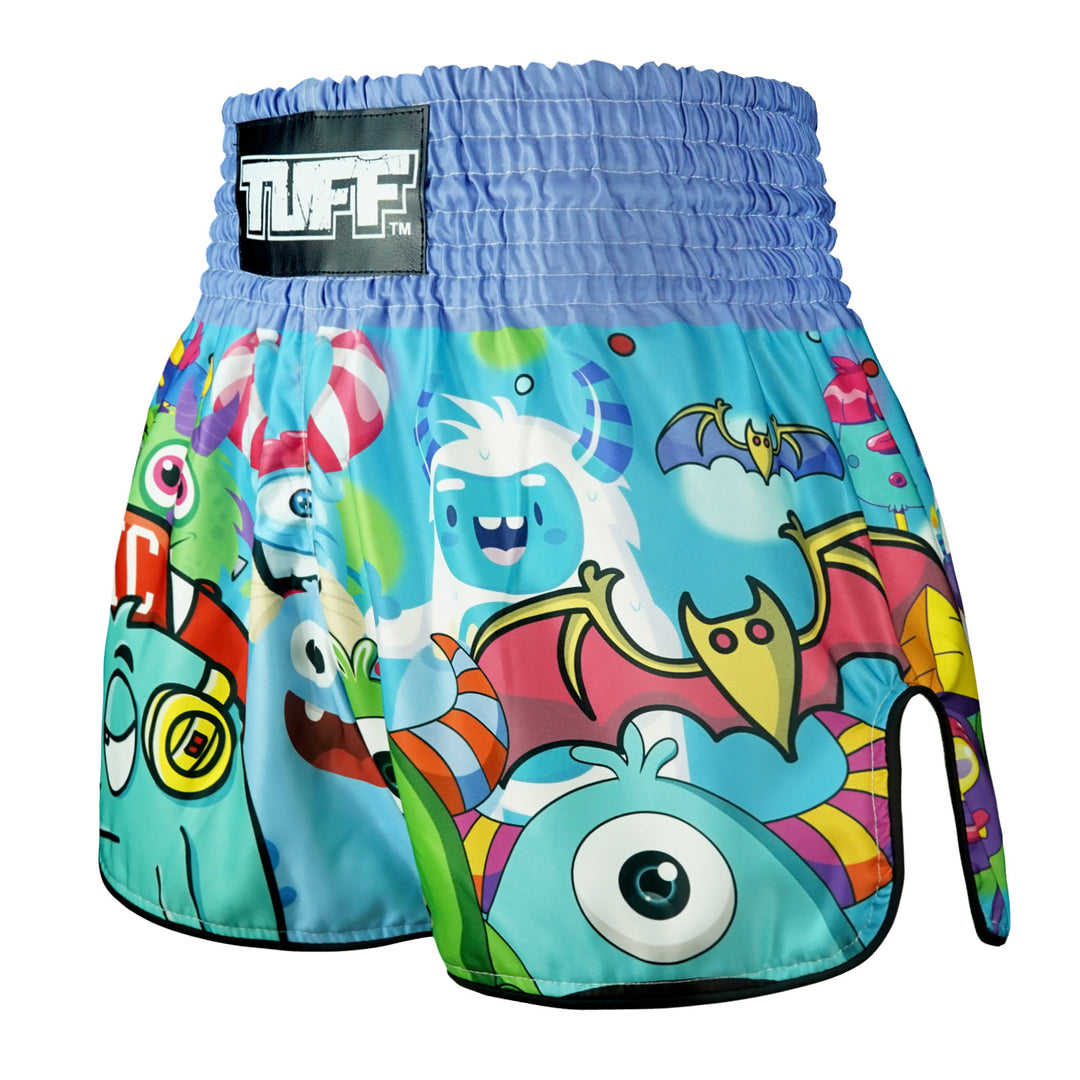 Shorts de Muay Thai Tuff High Cut Retro Party Monster